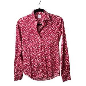 Ann Mashburn Pink Floral Button Down Shirt Sz. XS